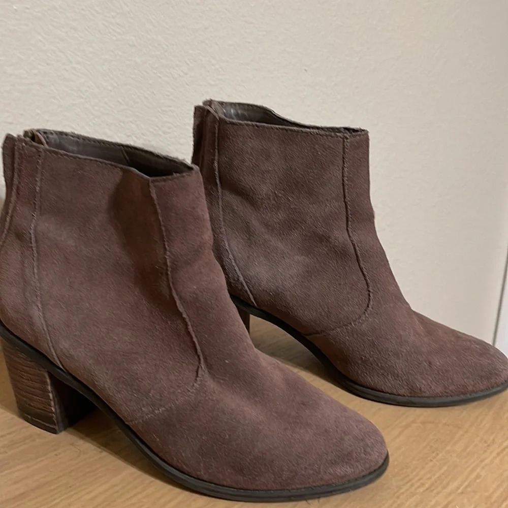 Crown Vintage Brown Suede Ankle Boots Size 7.5 - Picture 13 of 15